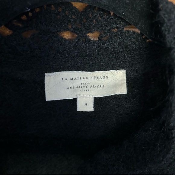 Sezane Angie Black Cardigan Sweater - Picture 8 of 13